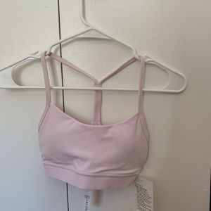 Lululemon Flow Y Bra Nulu Size 2 Soft Pink